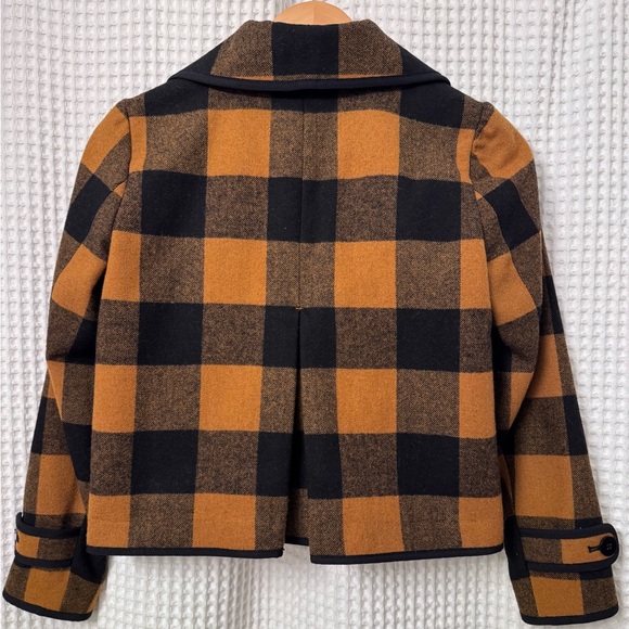 Ann Taylor LOFT Petite XS Buffalo Plaid Cropped Pea Coat. Great condition. - Picture 3 of 3